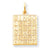 10k Yellow Gold Solid Bingo Card Charm hide-image