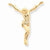 10k Yellow Gold Solid Polished Corpus Pendant, Pendants for Necklace