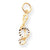 10k Yellow Gold Medium Solid Treble Clef Charm hide-image