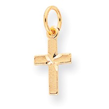 10k Yellow Gold Cross Charm hide-image