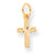 10k Yellow Gold Cross Charm hide-image