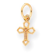 10k Yellow Gold Cross Charm hide-image
