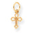 10k Yellow Gold Cross Charm hide-image