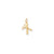 COMB & SCISSORS Charm in 10k Yellow Gold
