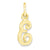 Initial E Charm in 10k Yellow Gold