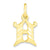 Initial H Charm in 10k Yellow Gold