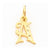 10k Yellow Gold Initial M Charm hide-image