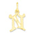 Initial N Charm in 10k Yellow Gold