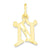 10k Yellow Gold Initial N Charm hide-image