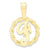 10k Yellow Gold Initial F Charm hide-image