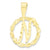 10k Yellow Gold Initial N Charm hide-image