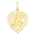 10k Yellow Gold Initial H Charm hide-image