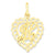 10k Yellow Gold Initial H Charm hide-image