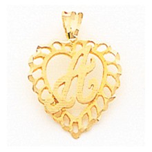 10k Yellow Gold Initial L Charm hide-image