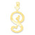 10k Yellow Gold Initial S Charm hide-image