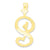 Initial S Charm in 10k Yellow Gold