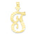 Initial T Charm in 10k Yellow Gold