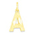 Initial A Charm in 10k Yellow Gold