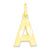 10k Yellow Gold Initial A Charm hide-image