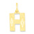 Initial H Charm in 10k Yellow Gold
