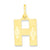 10k Yellow Gold Initial H Charm hide-image