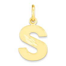 10k Yellow Gold Initial S Charm hide-image