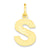 Initial S Charm in 10k Yellow Gold