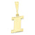 10k Yellow Gold Initial I Charm hide-image