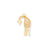 GIRAFFE Charm in 10k Yellow Gold
