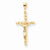 10k Yellow Gold Solid Polished Crucifix pendant, Lovely Pendants for Necklace