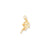 BASKETBALL PLAYER Charm in 10k Yellow Gold