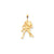 WRESTLING Charm in 10k Yellow Gold