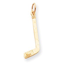 10k Yellow Gold HOCKEY STICK Charm hide-image