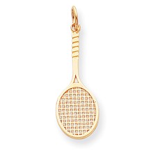 10k Yellow Gold TENNIS RACQUET Charm hide-image