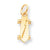 10k Yellow Gold Solid 3-Dimensional Skateboard Charm hide-image