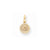 10k Yellow Gold Solid Satin Polished Our Lady of Sorrows Disc Pendant, Pendants for Necklace