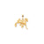 HORSE RACING Charm in 10k Yellow Gold
