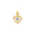 Small Heart Charm in 10k Gold Two-tone