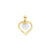 Heart Charm in 10k Yellow Gold