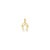 Horse Shoe Charm in 10k Yellow Gold