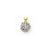 10k Yellow Gold CZ Cluster Pendant, Pendants for Necklace