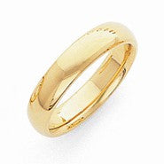 10k Yellow Gold 5mm Comfort-Fit Wedding Band