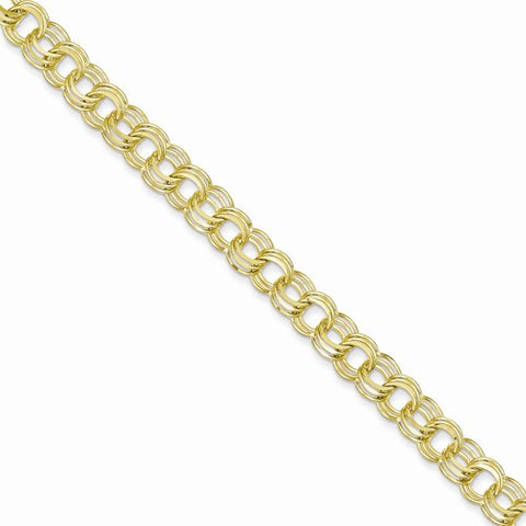 10K Yellow Gold Triple Link Charm