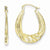 10k Yellow Gold Fancy Small Hoop Earrings
