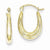 10k Yellow Gold Fancy Small Hoop Earrings