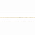 10K Yellow Gold Diamond-Cut Extra-Lite Rope Chain Anklet