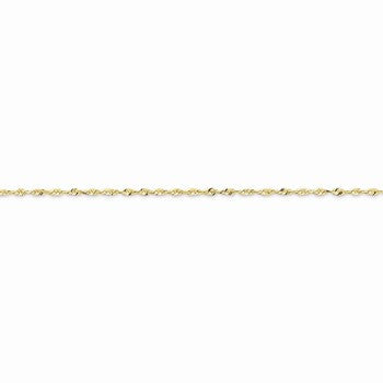 10K Yellow Gold Diamond-Cut Extra-Lite Rope Chain