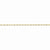 10K Yellow Gold Diamond-Cut Extra-Lite Rope Chain Anklet