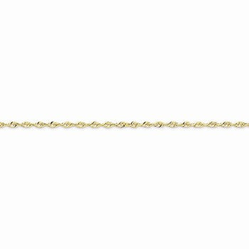 10K Yellow Gold Diamond-Cut Extra-Lite Rope Chain