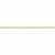 10K Yellow Gold Diamond-Cut Extra-Lite Rope Chain Bracelet